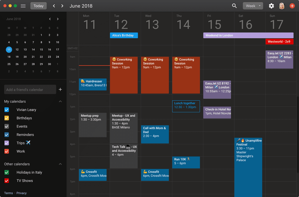 Boxy for Calendar app screenshot 1