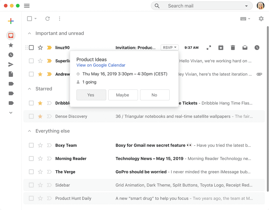 Boxy for Gmail app screenshot 12