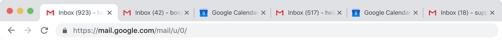 Google Chrome tabs