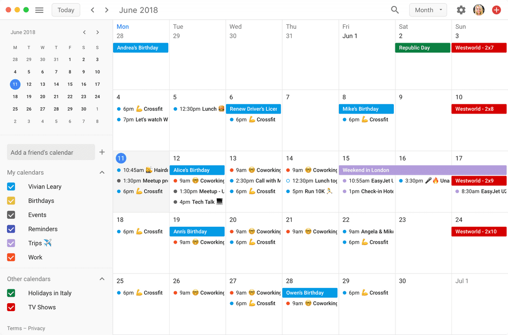 Boxy for Calendar app screenshot 3